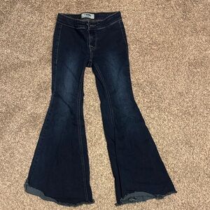 Rock & Roll Cowgirl Kids Dark Blue Flared Jeans